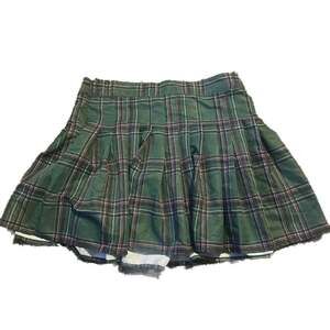 Love Fire Green Plaid Mini Pleated Schoolgirl Goth Cosplay Skirt